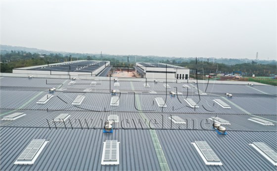 一字型排煙天窗瀘州物流園案例 一字型排煙天窗瀘州物流園案例