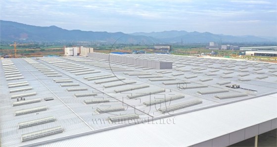 圓拱形電動采光排煙天窗 圓拱形電動采光排煙天窗