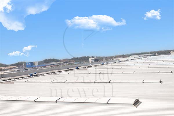 國航天府機場三角型圓拱型電動采光排煙天窗 國航天府機場三角型圓拱型電動采光排煙天窗