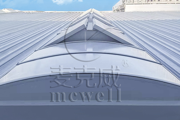 三角型+圓拱型組合式消防天窗 三角型+圓拱型組合式消防天窗